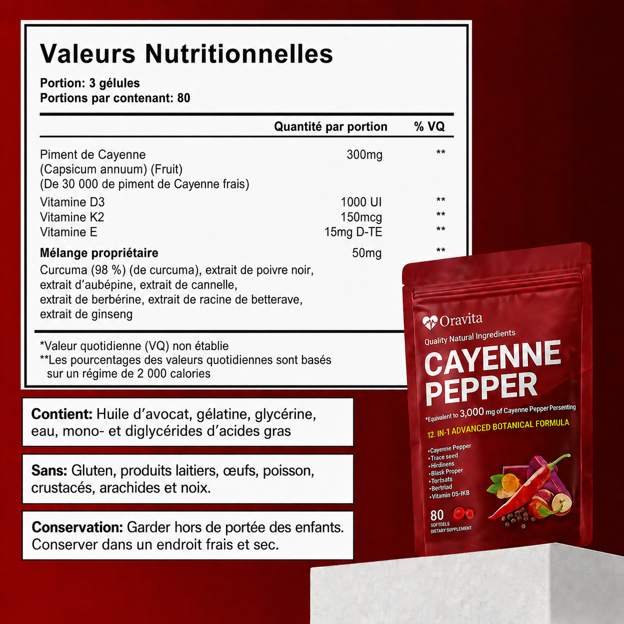 Oravita Capsaïcine Power